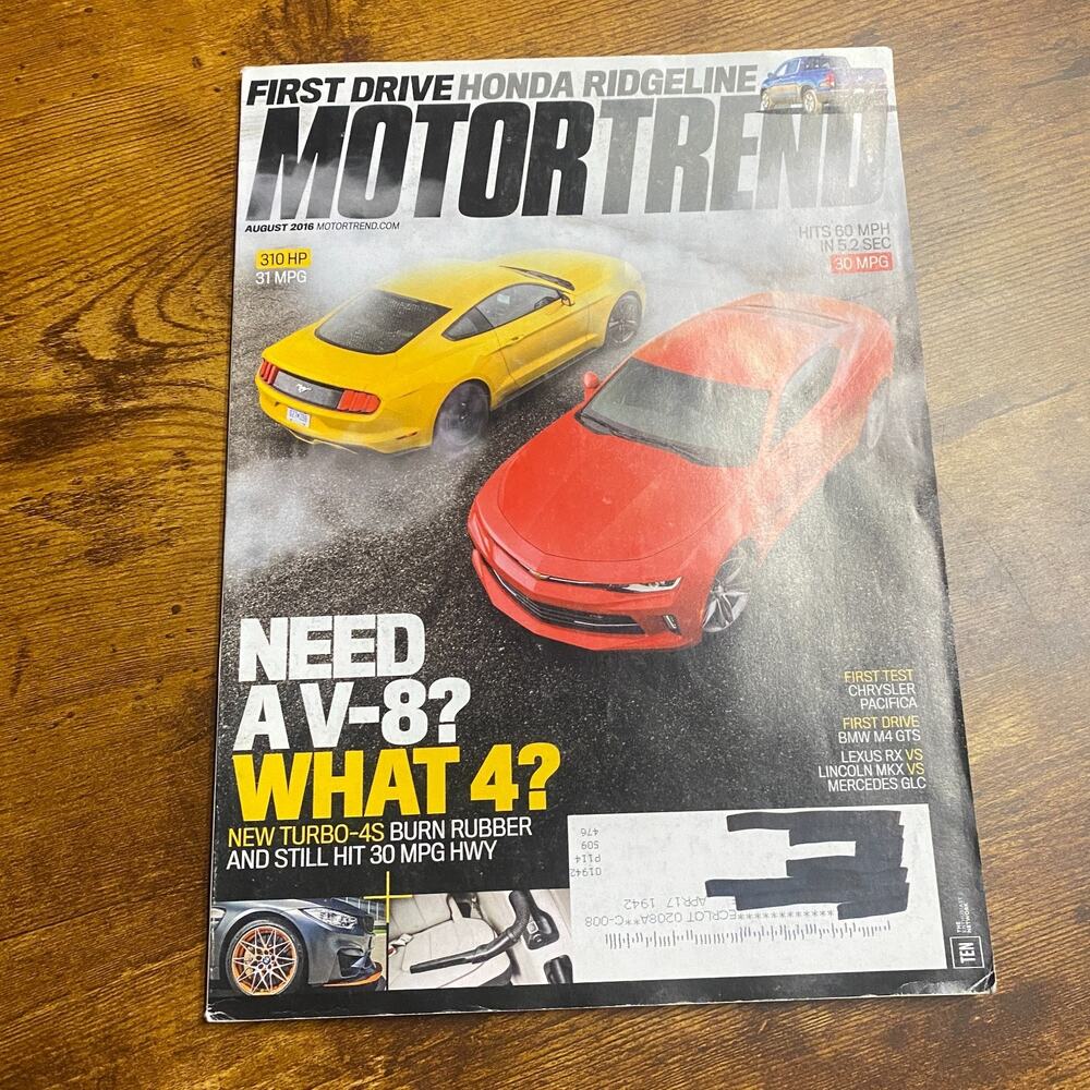 Motor Trend Magazine August 2016
